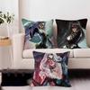 Black Cat Stitch Lucky Dragon Pillow Cover Sofa Cushion Cover Home Room Decoration Children Gift
