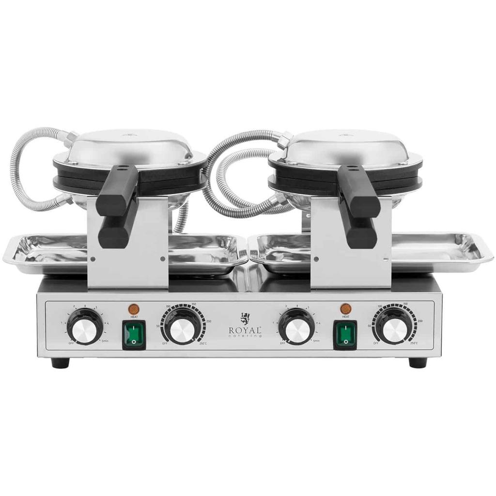 Double Bubble Waffle Maker for Bubble Waffles TEFLON 2 X 1400 W