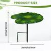 Lotus leaf shaped plant sunshade, detachable wrought iron ground-insert plant sunshade, metal plant umbrella suitable for Garden