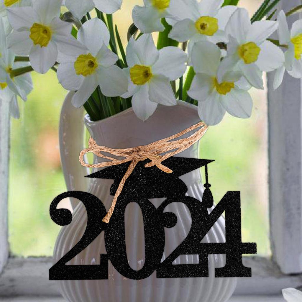 1Set 2025 Graduation Cutout Tags DIY Grad Party Decorations for Table Backdrop Vase Wine Bottle Flower Centerpiece Favor