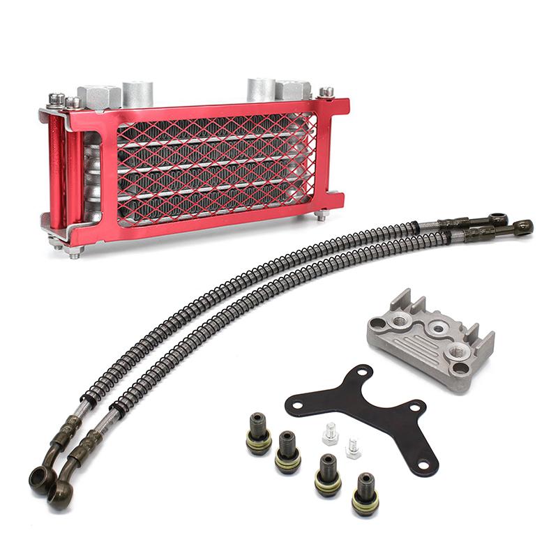 Motorcycle Radiator Oil Cooler Set Oil Cooling For 50 70 90 110 125 140cc  Monkey Bike DAX Pocket Bike ATV Motocross Dirt Bike