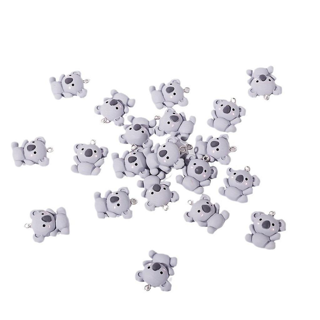 Pack Of 20 Lovely Resin Koala Pendants For DIY Jewelry And Accessories Perfect For Bracelets Earrings And Key Chains