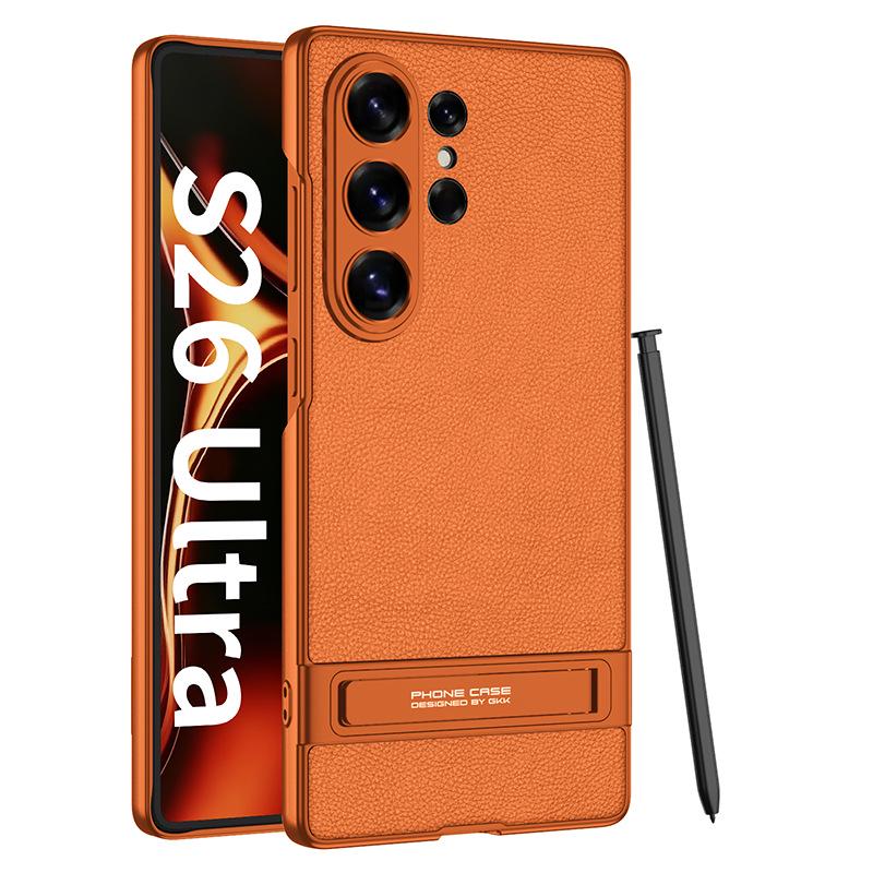 Samsung S26 Ultra Phone Case - Ultra-thin Leather with Kickstand, Drop-proof Design S26 Ultra