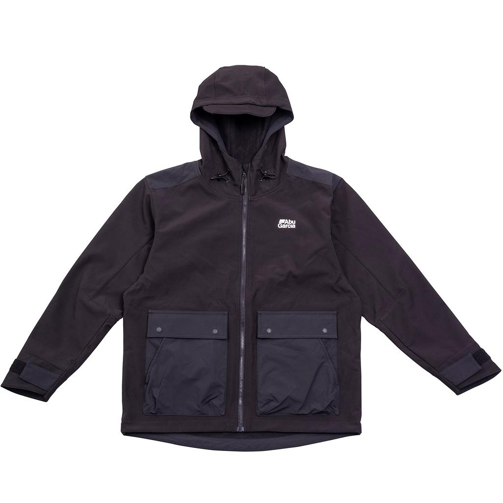AbuGarcia Windproof Softshell Size L Jacket, Black,