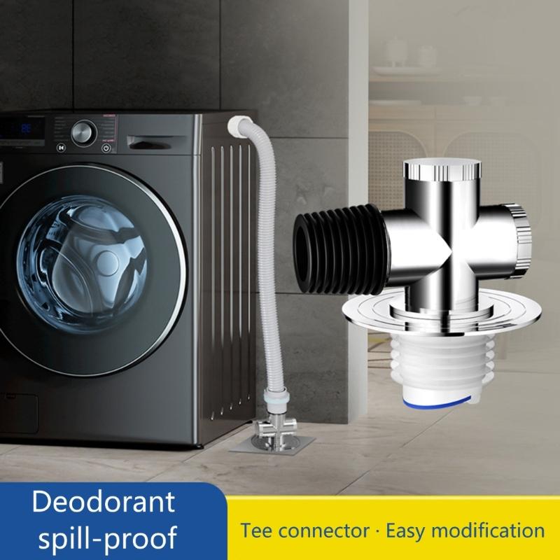 Waschmaschinenablauf Bodenabdeckung Geruchshemmender Bodenablaufstopfen Kanalrohrdichtung Dichtungsabdeckung Einfach zu installieren