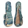DELTAMANN Ukulele Case Backpack Style Gig Bag Concert Size 26-inch Tenor Lightweight Hand Carry Navy Stylish Design