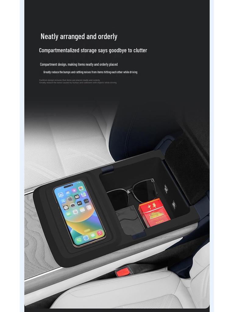 Silicone Pad for Zeekr 9X Armrest and Center Console Storage