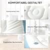Inflatable Tub Chair and Footstool - Blue/White