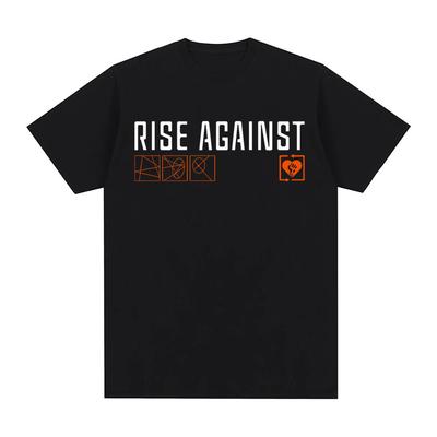 Rise Against Ricochet 2025 nouveau T-shirt d'été Impression double face T-shirt Grunge T-shirt Mode Pop Ropa Hombre Vêtements Gothiques