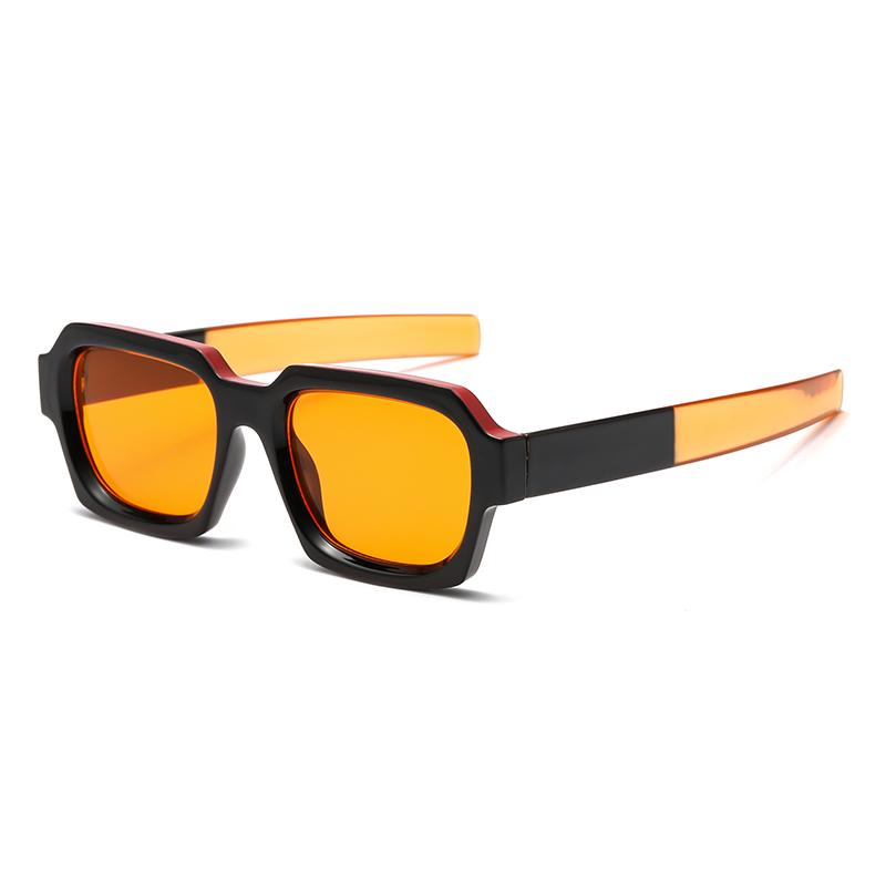 Classic Colorful Square Sunglasses  Fashion Retro Trend Street Shooting Versatile Accessories Party Hip Hop Glasses Female