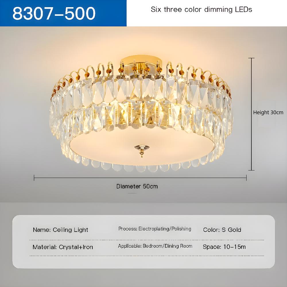 Luxury French Ceiling Lamps Living Room Chandelier Romantic Bedroom Ceiling Lamp Dining Table Decor Hanging Light Lustre Fixture
