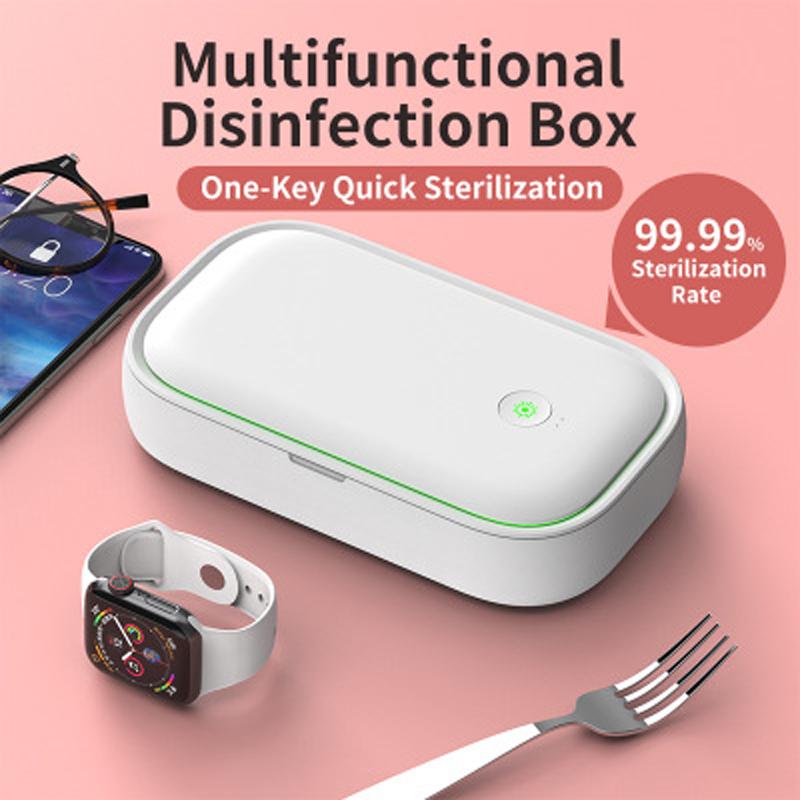 UV Sanitizer 15W Wireless Quick-charge Mask Toothbrush Sanitizer Electronics Gadgets Ultraviolet Sterilization Disinfection Box