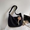 Japanese-style casual and relaxed canvas tote bag for women2026New large-capacity student shoulder crossbody bag for classes