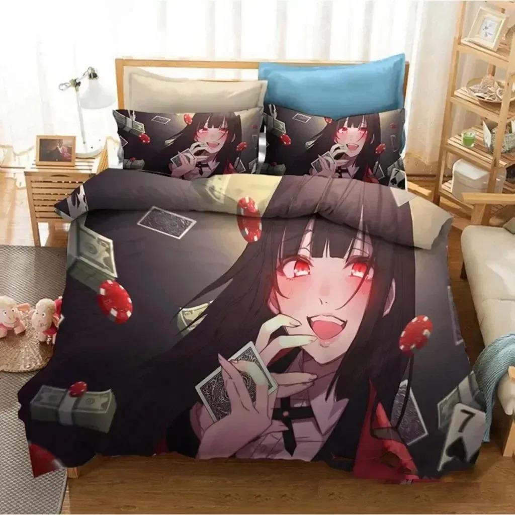 Comforter Anime Kakegurui Yumeko Jabami Bedding Set Bedroom Soft Modern S Comefortable And