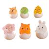 Micro-landscape Cute and Adorable Pet Animals Eggshell Gardening Doll House Decorations Resin Small Ornaments