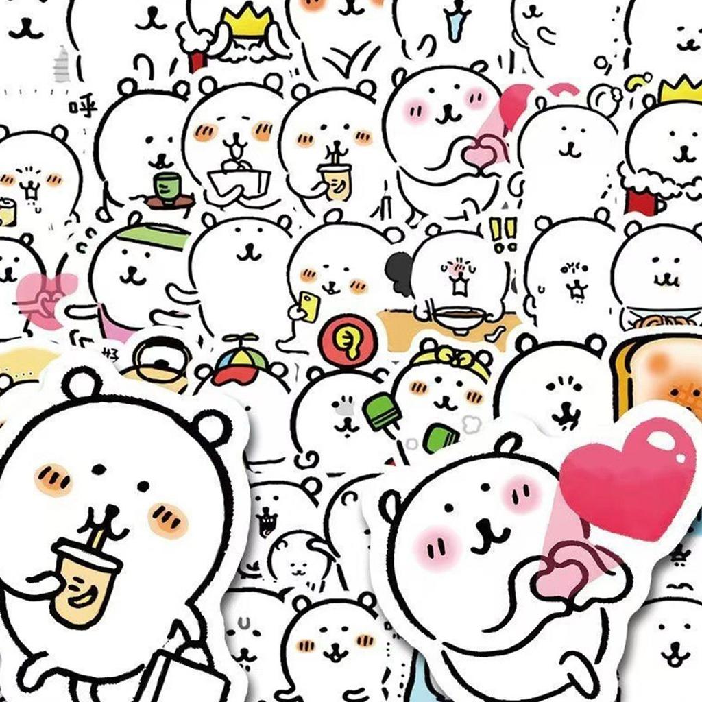 Multifunction Notebook Account Journaling Supplies Decoration Stickers Adorable Anime Sticker Water Cup Decorative Small Sticker