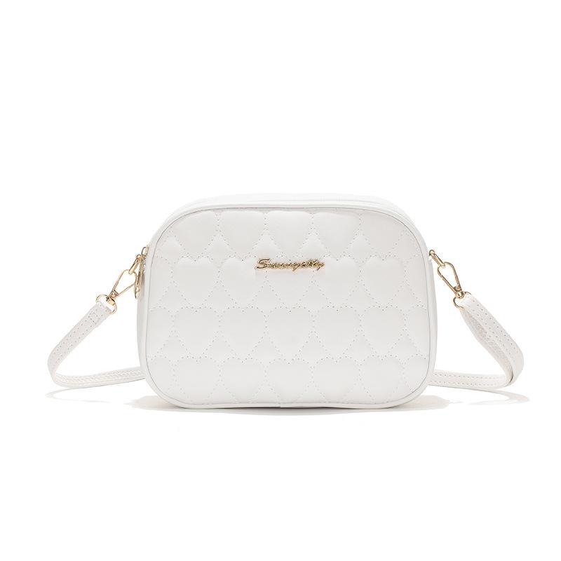 New fashion embroidery love shoulder messenger bag versatile diamond niche makeup change women's bag