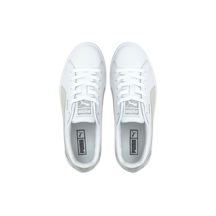 Puma Announcer Non-Slip Low-Top Skate Shoes Women Sneakers White 380635-02