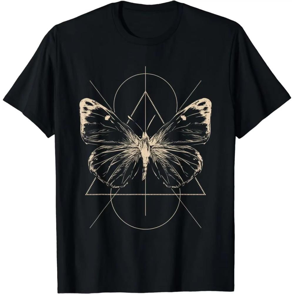 Aesthetic  Goth Grunge Y2k Butterfly Top T-Shirt  Graphic T Shirts  Women Clothing  Tops  Camisetas  Ropa De Mujer
