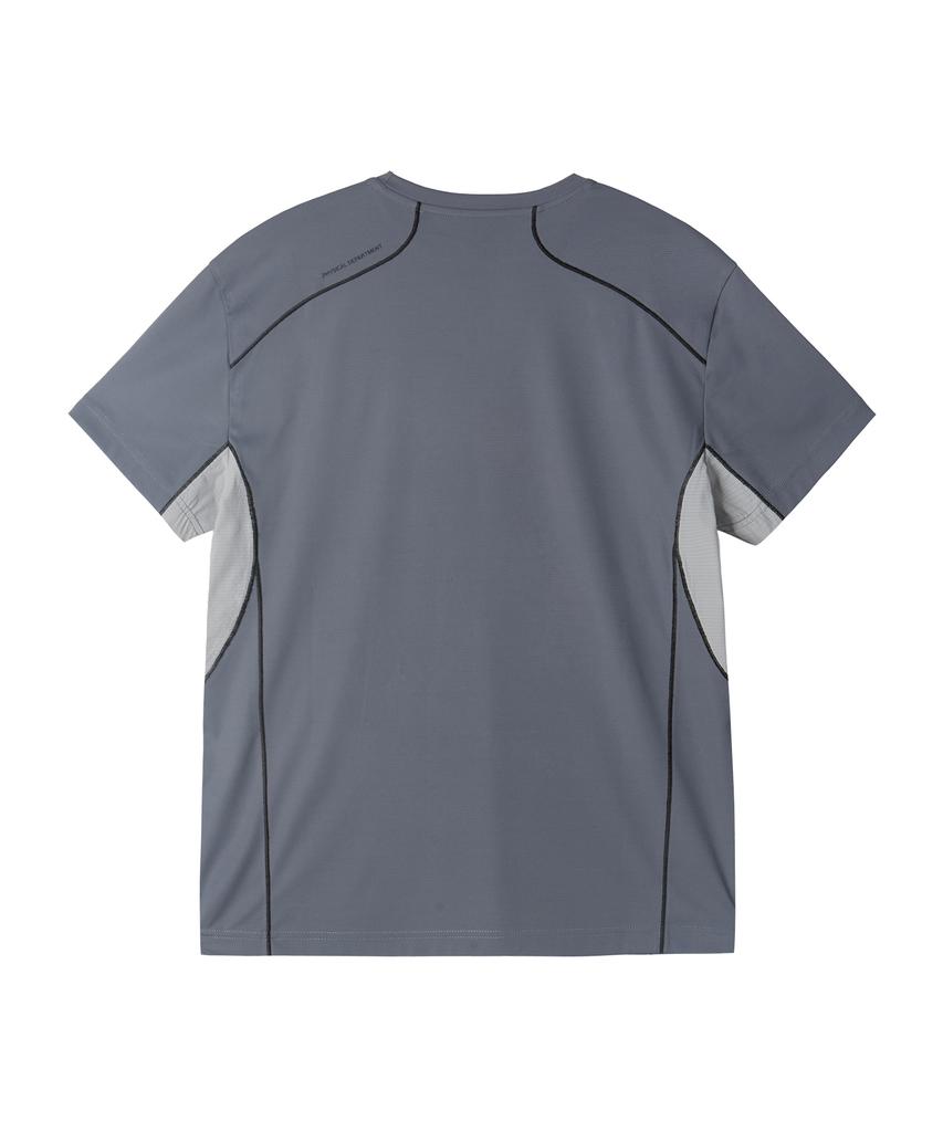 PHYPS MOTORCYCLE H-Tech Mesh Ventilation Half Jersey Sleeve Charcoal