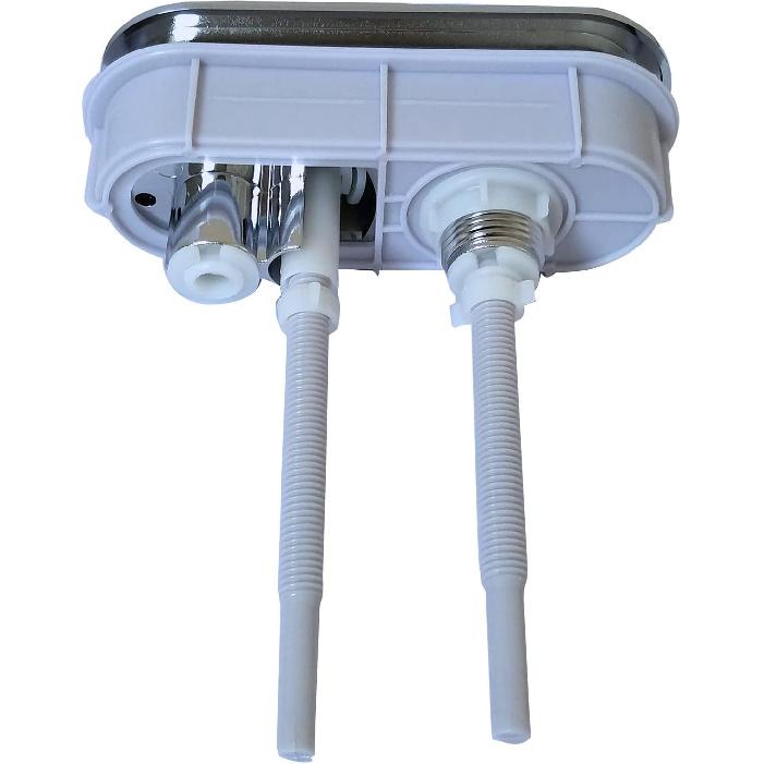 SouNor BT003 Toilet Long Oval Dual Flush Button Replacement Tank Push Top Handle Repair Plastic Parts Chrome