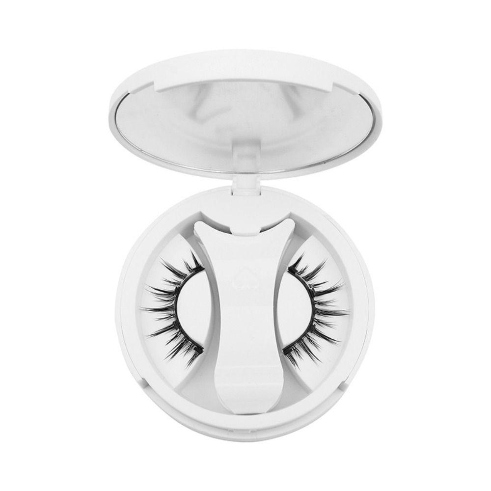 With Mirror Magnetic False Eyelashes Sweet Dual Magnetic Lashes Reusable Eyelash Extension  Girls