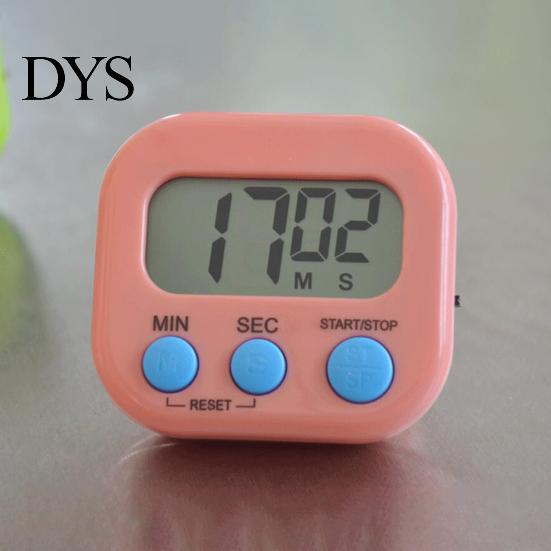 Wall Mounted Kitchen Timer Magnetic LCD Digital Countdown Stopwatch Portable with Battery Operated Stand Cooking Baking Sports Alarm Clock Reminder