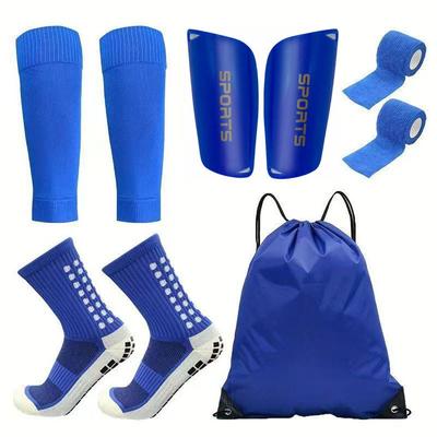5-Piece Soccer Gear Set: Socks, Shin Guards, Sleeves, Bandages & Bag