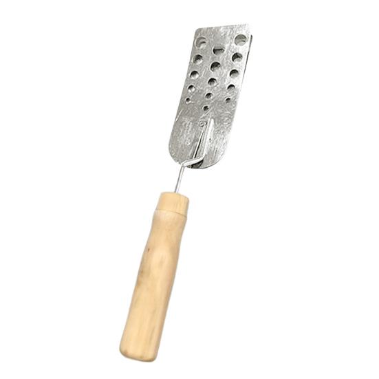 Hot Meat Patty Spatula Heat Resistant Meat Turner Stainless Steel Triple-Blade Spatula Versatile Barbecue Scraper