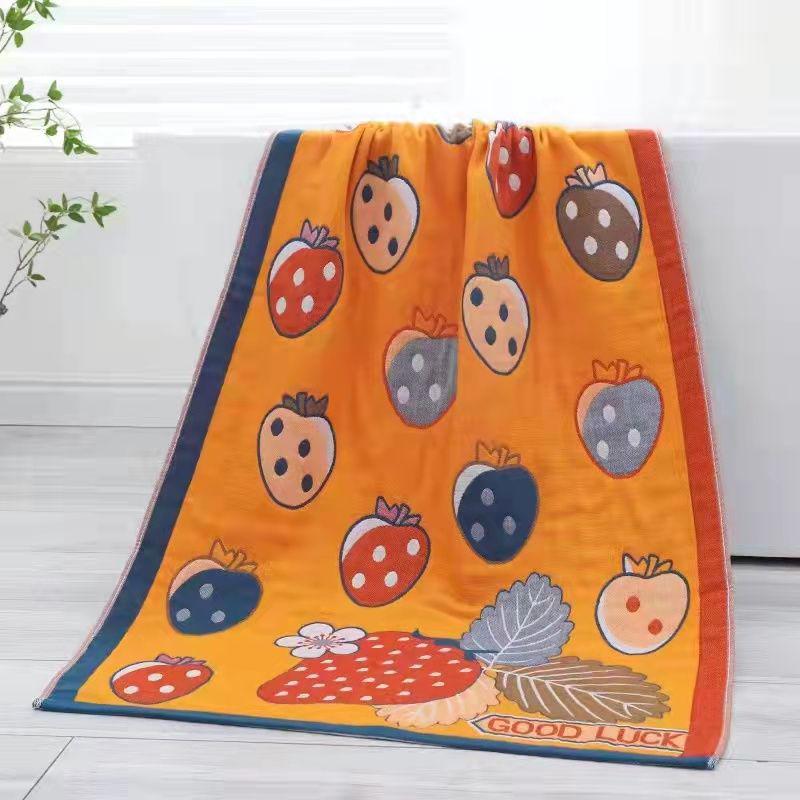 New Soft Ethnic Style Sun God Cotton Bath Towel - Skin-friendly & Absorbent