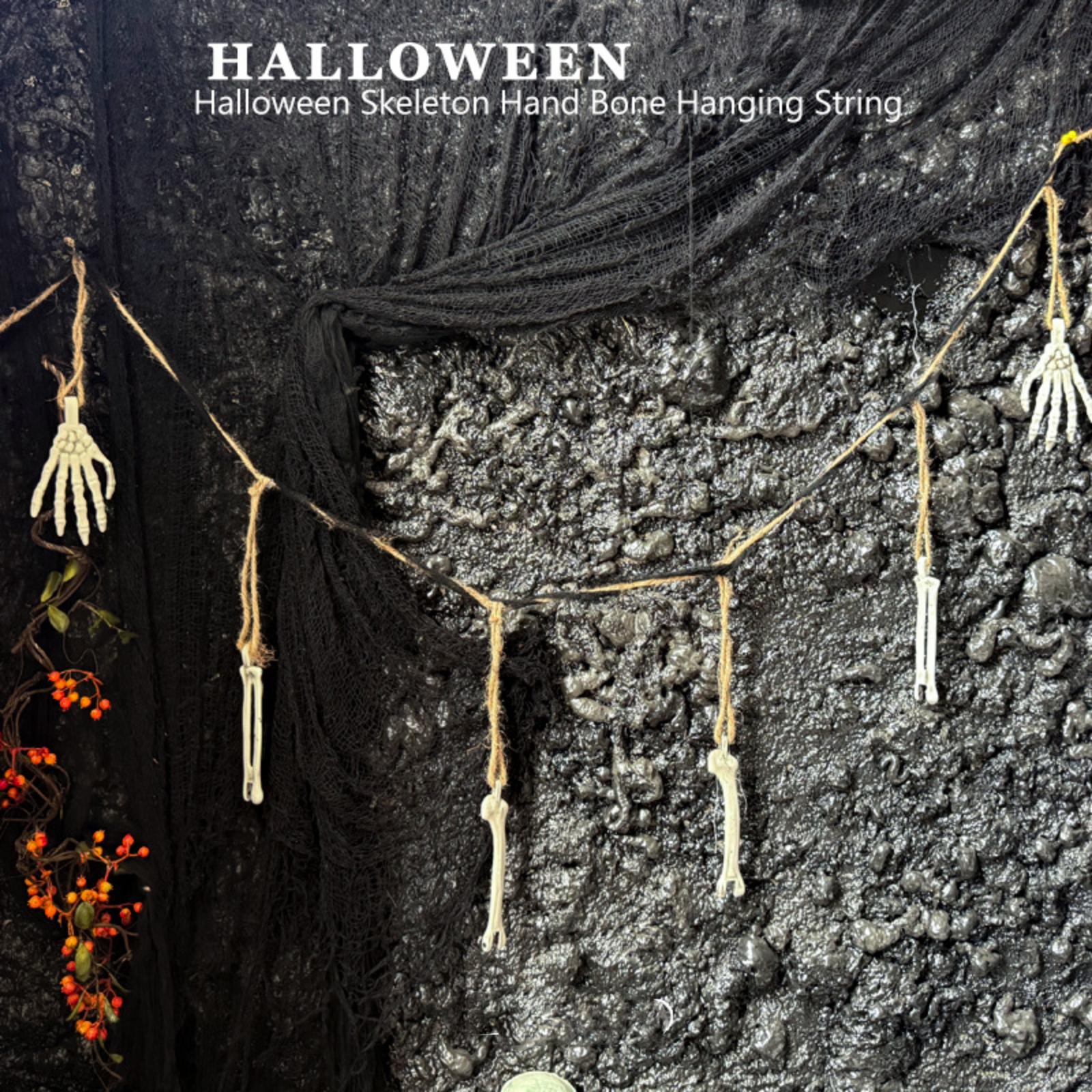 

Жуткий и реалистичный набор скелетного декора Создайте леденящую душу атмосферу. One Size белый