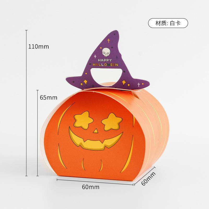 Halloween Ghost Candy Snack Box Happy Halloween Decoration For Kids Biscuit Cookies Gift Box Halloween Party Supplies