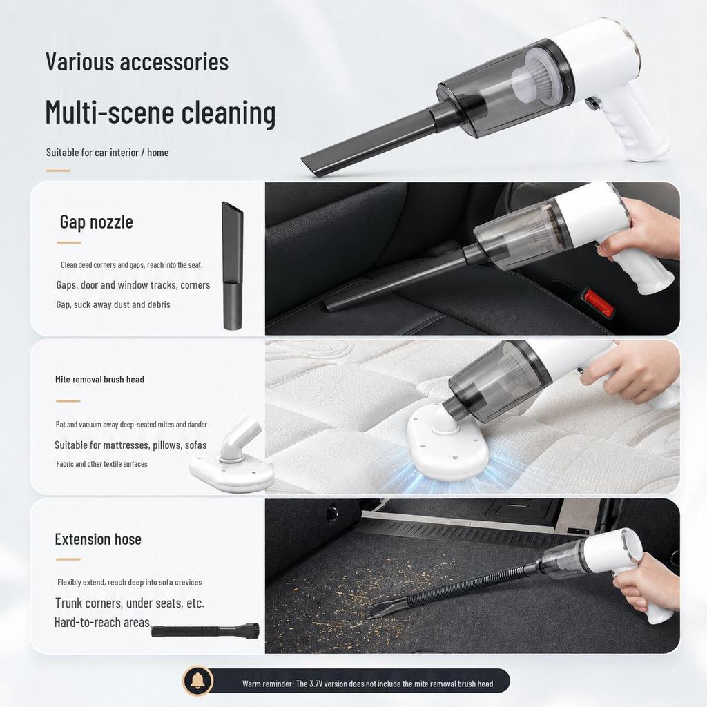 Mini Handheld Vacuum Cleaner for Car Interior and Home with High Suction