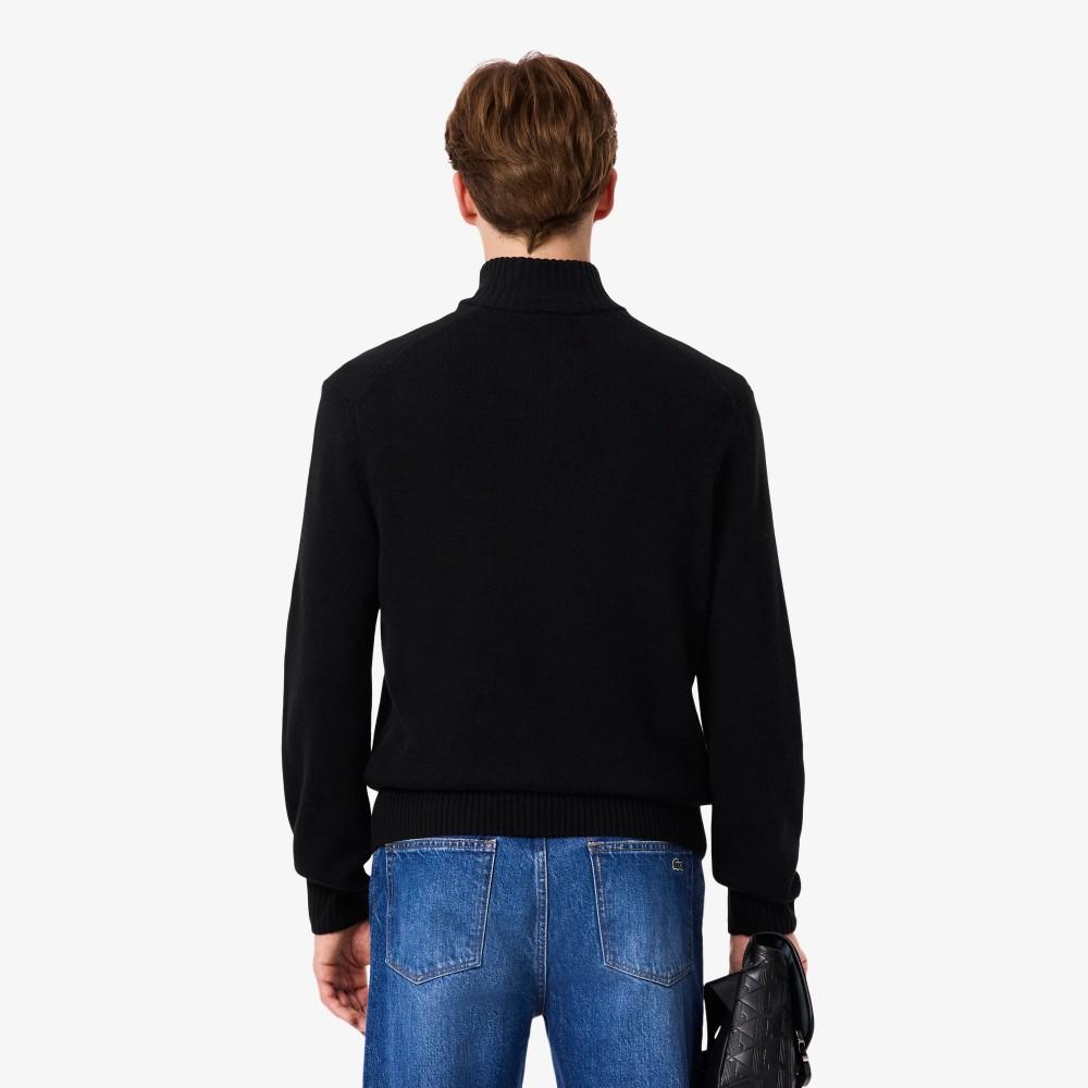 [lacoste] Men's Wool Blend Half-Zip Sweater AH3052-55N031