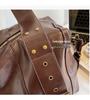 Women's Large Capacity PU Leather Crossbody Shoulder Bag - Versatile and Casual for Outdoor and Commuter Use
