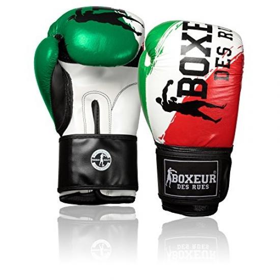 BOXEUR DES RUES Blue Boxing Gloves In Premium-quality Leather Unisex