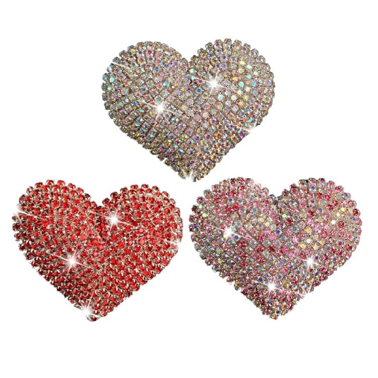 Car Air Conditioning Outlet Perfume Decoration Rhinestone Heart Parfume Diffuser