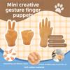 Little Finger Gloves for Playing with And Petting Cats, Rubber Gloves for Massaging The Left and Right Little Hands, Funny Little Toys