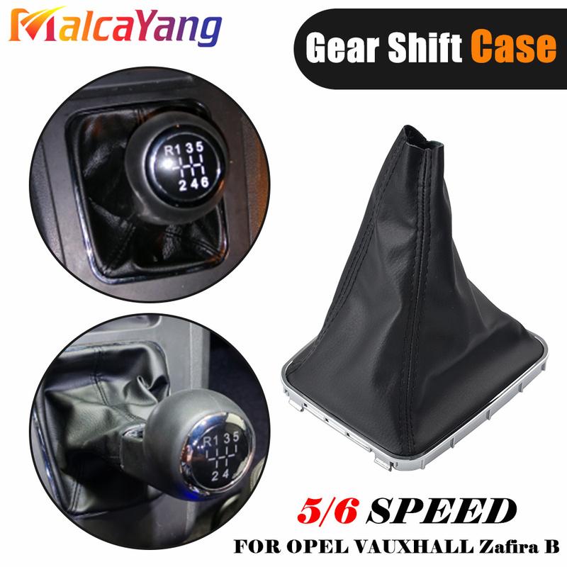 

For VAUXHALL OPEL ASTRA H 2005-2010/ZAFIRA B 2005-2014 Car Shift Gear Stick Manual Shift Boot Black PU Leather Boot With Frame