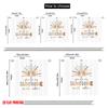 2pcs 2D Flat Printing Drapes Cute Sun Sunshine Inspirational Fabric Without Electricity Party Decorations for Photo Booths &