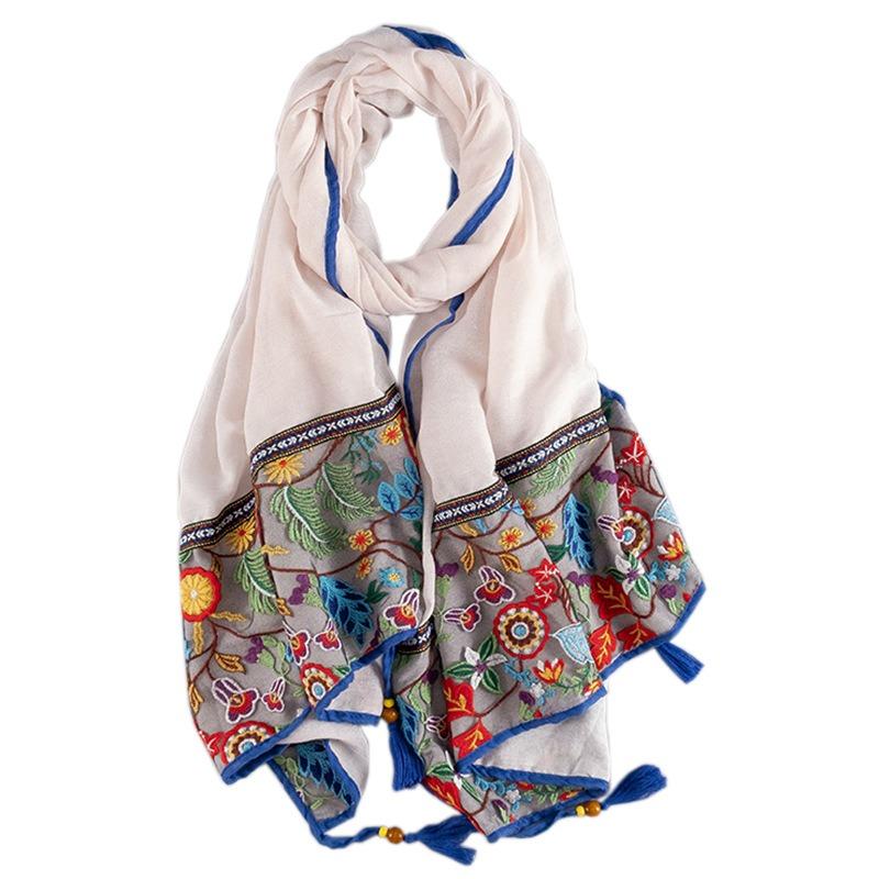 Thin Summer Ethnic Style Scarf For Travel Photo Shoot