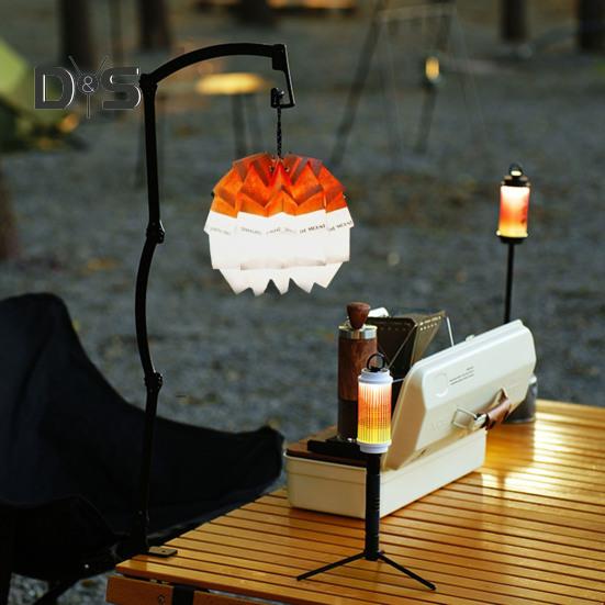 Klosz lampy z szyszki z regulowanym sznurkiem składany wodoodporny klosz do lampy kempingowej na zewnątrz zatrzaskowy wiszący pokrowiec na latarnię dekoracyjna