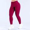 Matting Seamless Yoga Pants Three-section Waist Pleated Hip Lift Fitness Trousers Low Waist Yoga Trousers