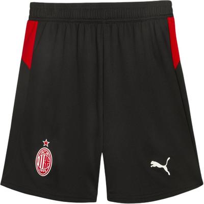 X AC Milan Collaboration ACMSHORTS SS25 Réplique Mode Confortable Doux Séchage Rapide Lacets Shorts de Football Homme shorts Noir Rouge 779987-04