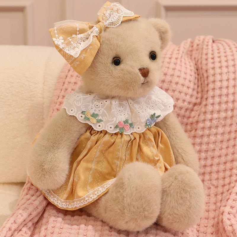 New running rabbit doll plush toy soothing doll teddy bear baby clothes bear doll throw pillow birthday gift