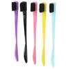 5pcs Dual Edge Brush Comb 2 In 1 Edge Double Sided Control Hair Hairline Eyebrow Brush Comb Makeup Tools