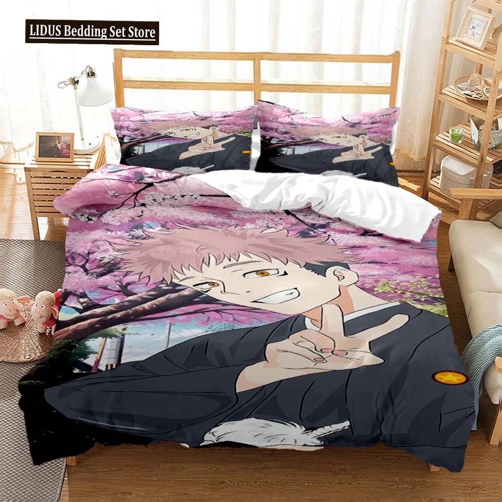Jujutsu Kaisen Digital Print Polyester Bedding Sets Covers Boys Duvet Cover Set For Teens Bedding Set