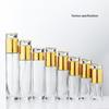 Portable Refillable Glass Cosmetic Bottle for Lotion or Cream with Press Spray