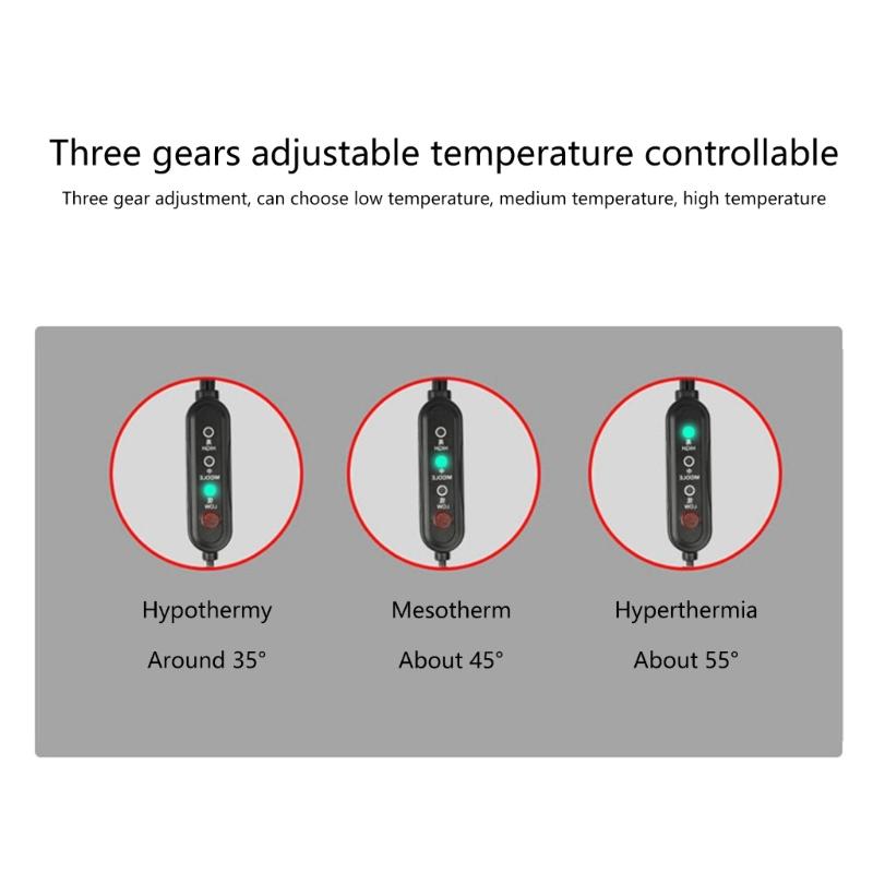 USB Heated Motorcycle Handlebar Covers with Three Adjustable Temperature Settings Rapid Heating Grips for Comfort