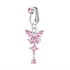 Non-Piercing Butterfly Fake Belly Piercing Butterfly Clip On Umbilical Navel Crystal Fake Piercing Fake Clip Belly Button Rings
